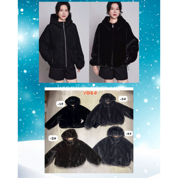 Жіноча дублянка/шубка двостороння оптом 161125-693