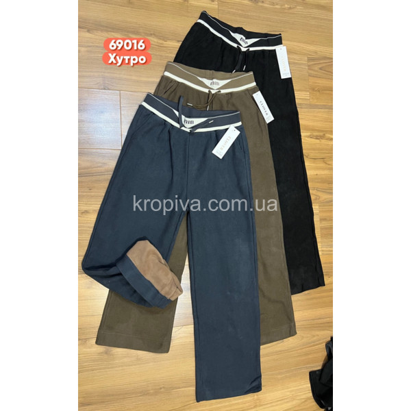 Жіночі спортивні штани на хутрі оптом 221125-765