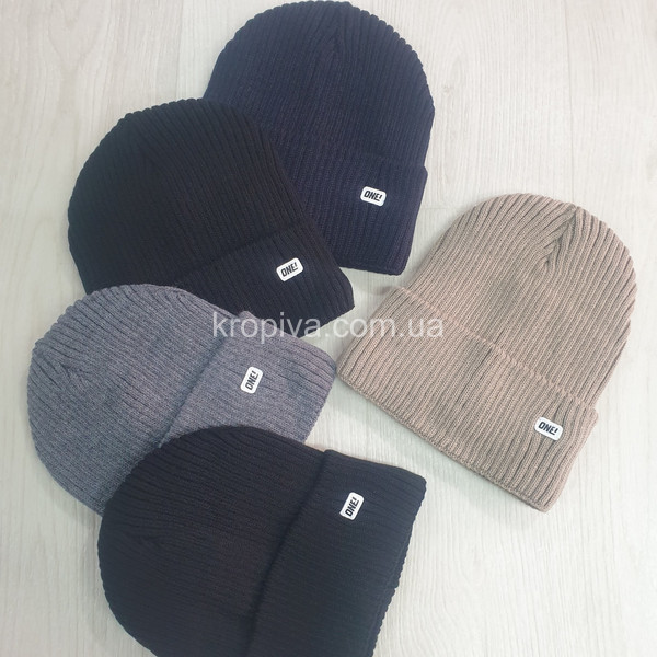 Чоловіча шапка на флісі мікс оптом 031225-651