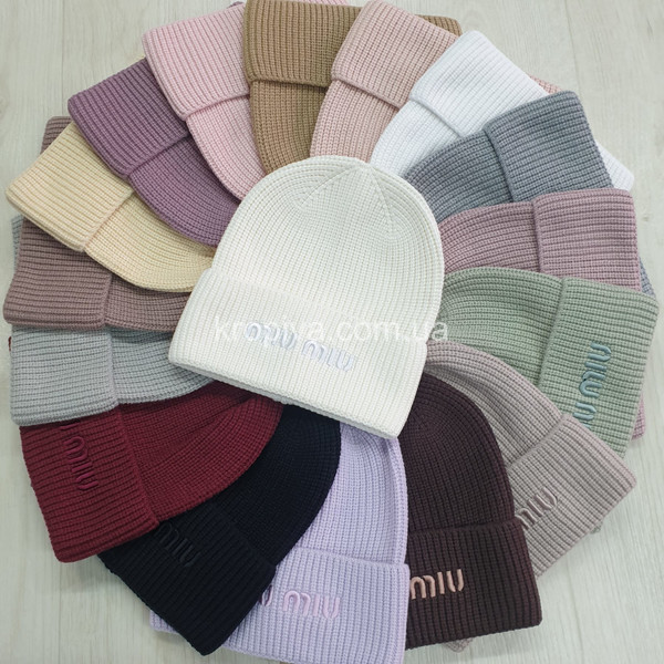 Женская шапка молодежная микс оптом 051225-725