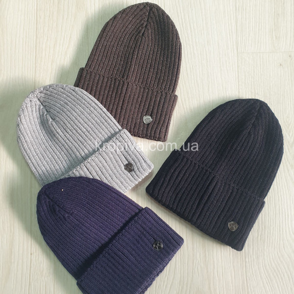 Мужская шапка одинарная микс оптом 161225-795