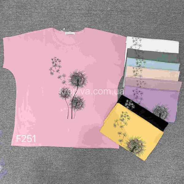 Женская футболка батал микс оптом 110126-630