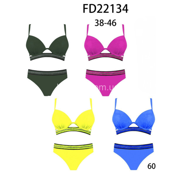 Женский купальник подросток норма оптом 130126-0133