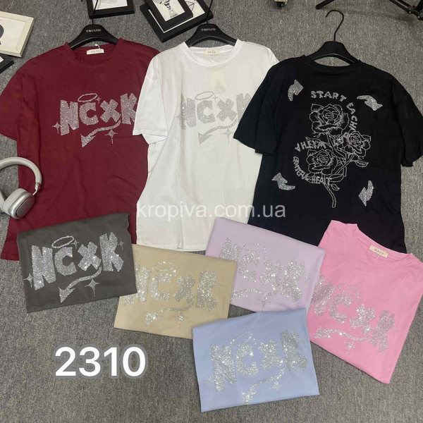 Женская футболка оверсайз микс оптом 120126-737