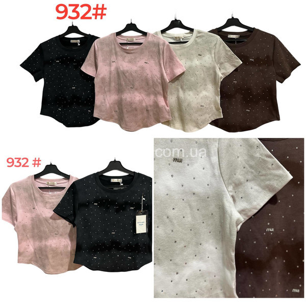 Женская футболка 932 микс оптом 030226-117
