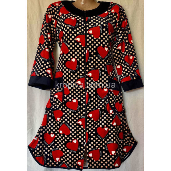 Женский халат велюр полубатал оптом 090226-674