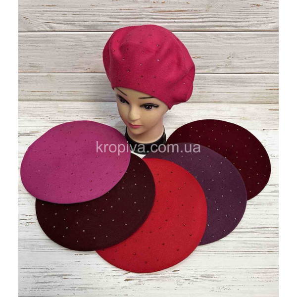 Жіночий однотонний берет оптом 140226-154