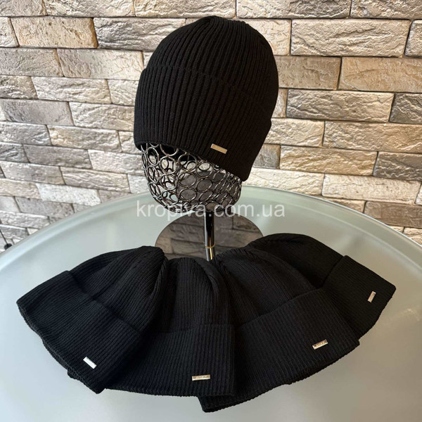 Мужская молодежная одинарная шапка оптом 240226-92