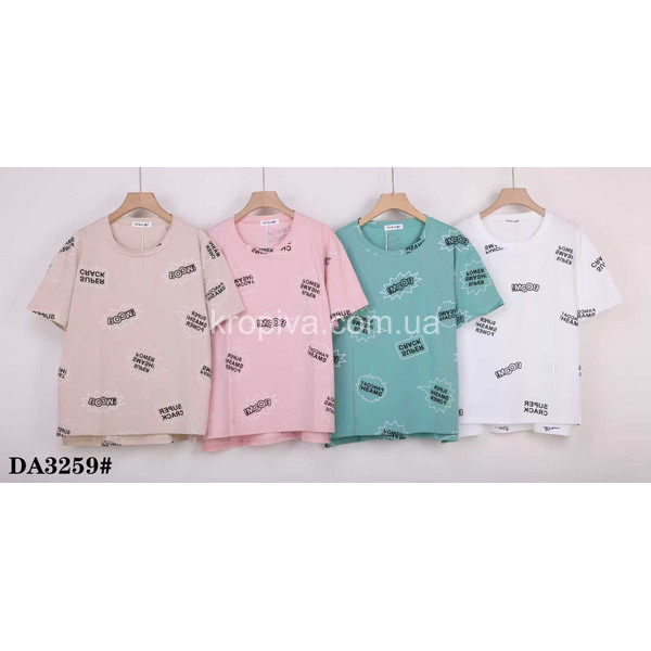 Женская футболка батал 54-62 микс оптом 010326-627