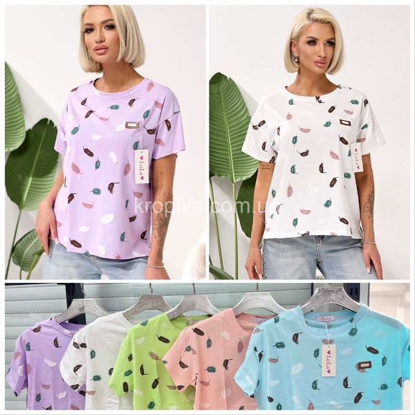 Женская футболка полубатал микс оптом 090326-0115