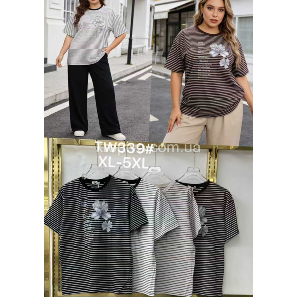 Женская футболка батал оптом 100326-725