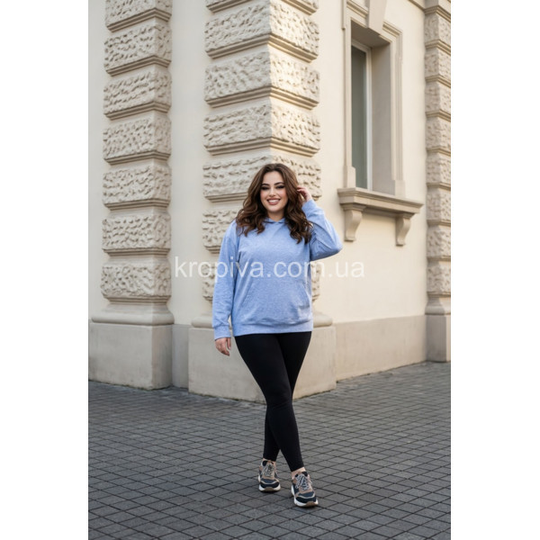 Жіночий батник худі 115 меланж оптом 110326-03