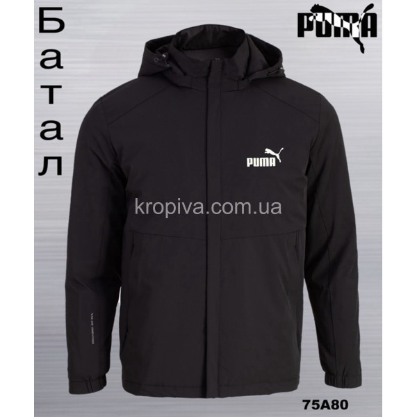 Мужская куртка демисезон черный батал оптом 250426-095