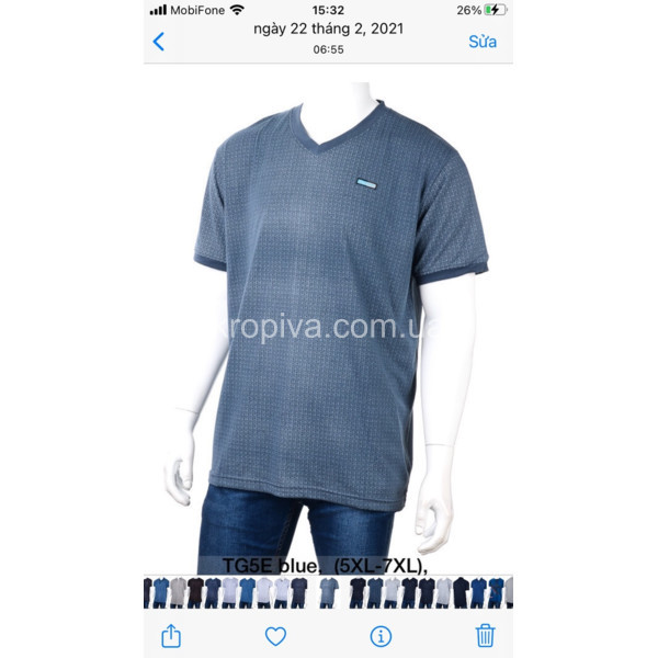 Чоловічі футболки мікс оптом  (080423-705)