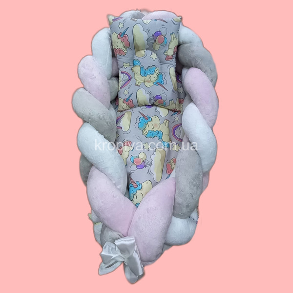 Гнездышко-трансфер+ортопедическая подушка для новорожденного оптом  (140423-645)