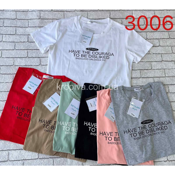 Женская футболка 3006 батал оптом 160423-323