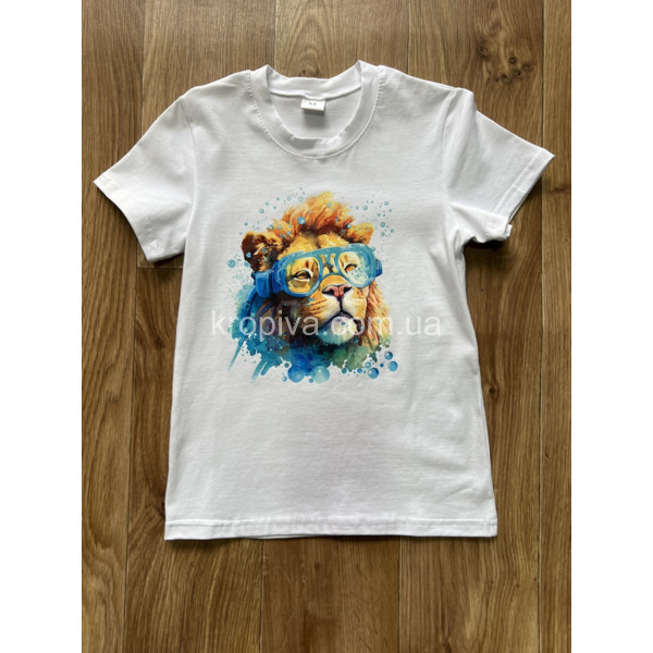 Детская футболка стрейч-кулир 6-10 лет оптом 060523-626