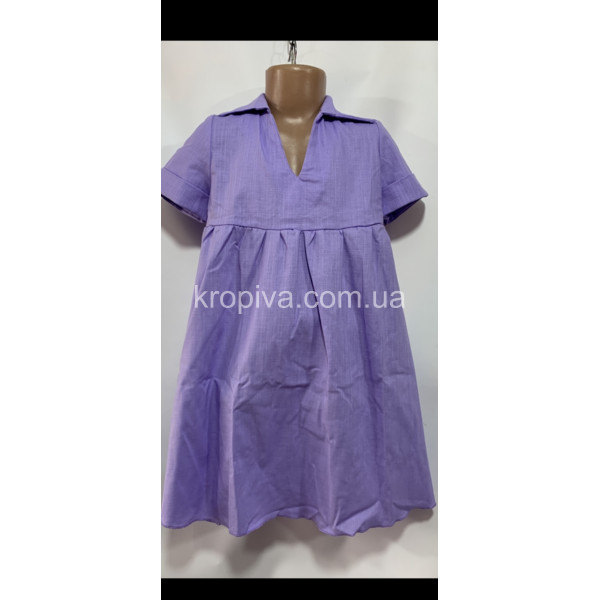 Детское платье лен 6-10 лет оптом 060523-635