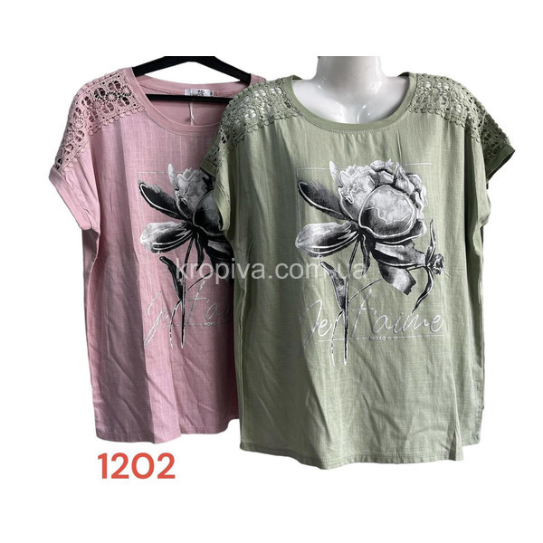 Женская футболка полубатал оптом 270523-428 (270523-429)