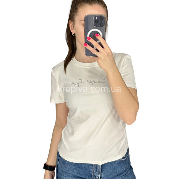 Женская футболка 27064 норма оптом  (120324-620)
