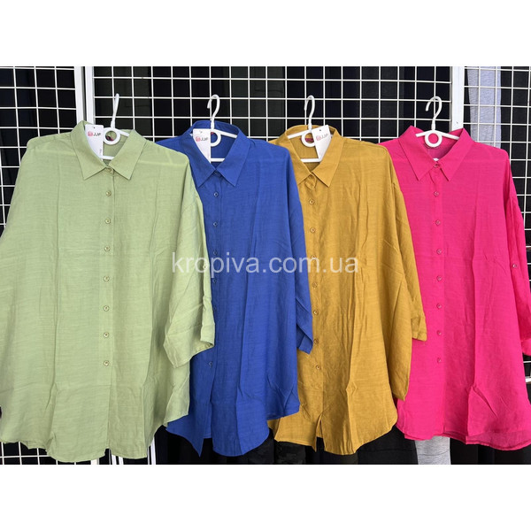 Женская рубашка-туника полубатал оптом  (010424-782)