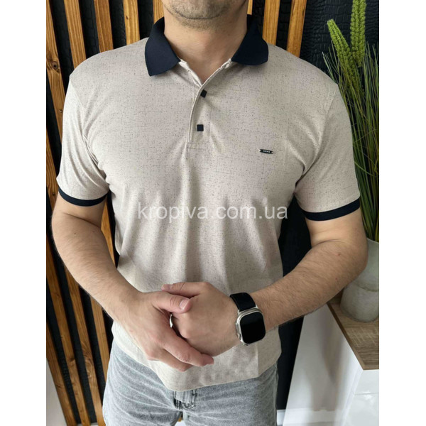 Мужская футболка-поло батал Турция оптом  (220424-662)