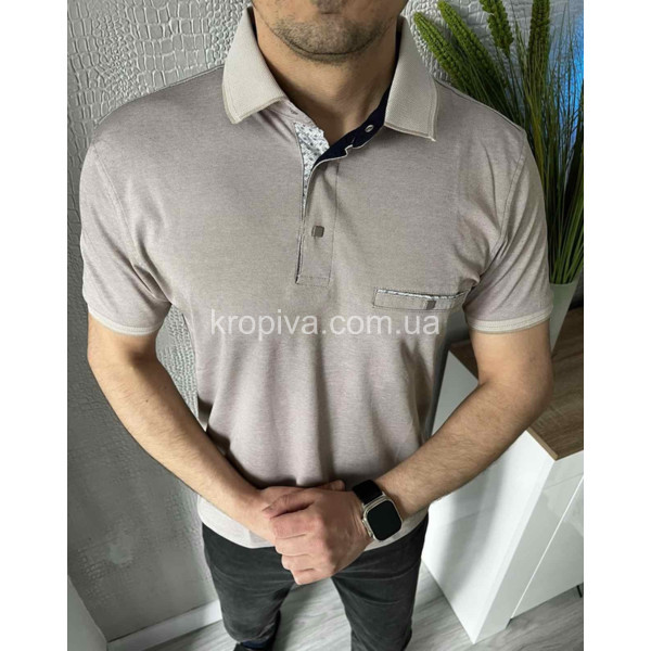 Мужская футболка-поло батал Турция оптом  (220424-682)