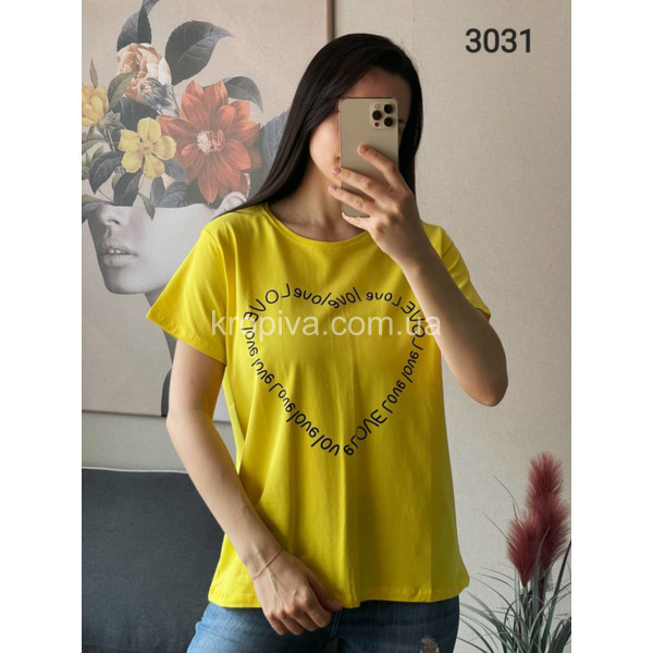 Жіноча футболка напівбатал мікс оптом 030524-445