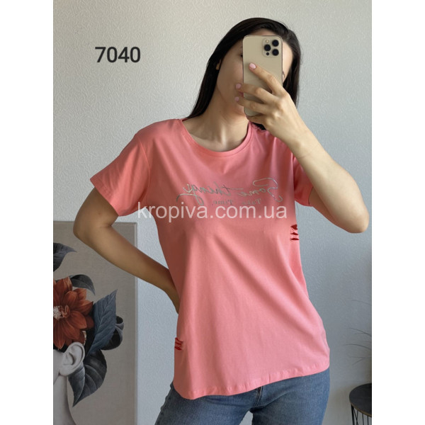 Женская футболка норма микс оптом  (030524-541)