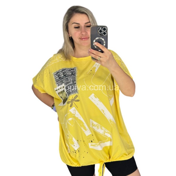 Женская футболка 27007 батал оптом  (050524-696)