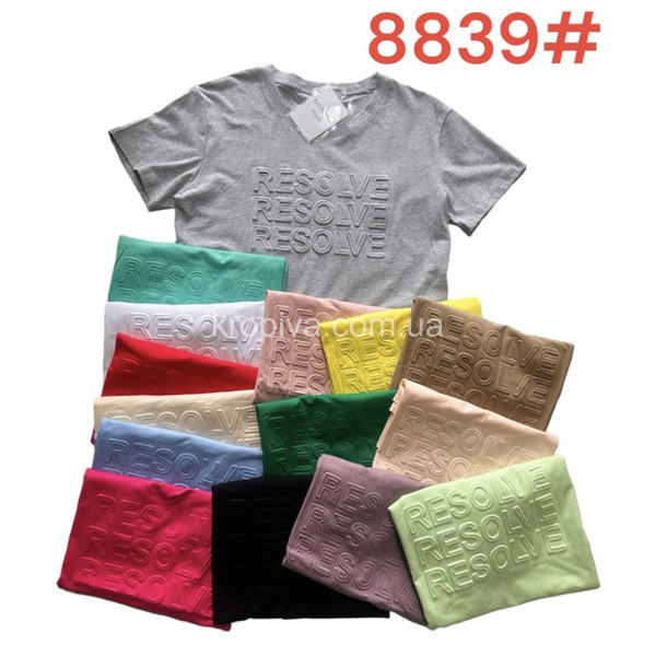 Жіноча футболка норма мікс оптом  (090524-171)