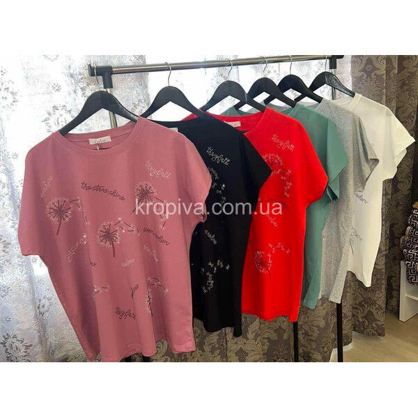Женская футболка батал микс оптом 090624-750