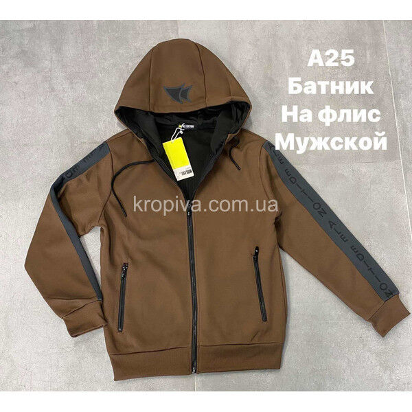 Мужская кофта на змейке флис норма оптом 150924-629