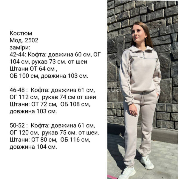 Женский спортивный костюм 2502 норма оптом 170125-456