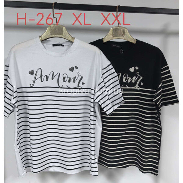 Женская футболка полубатал микс оптом 310125-637