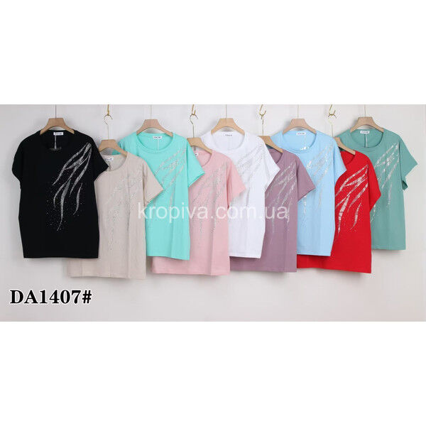 Женская футболка батал микс оптом 050225-722