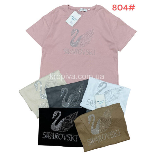 Женская футболка батал микс оптом 010225-351