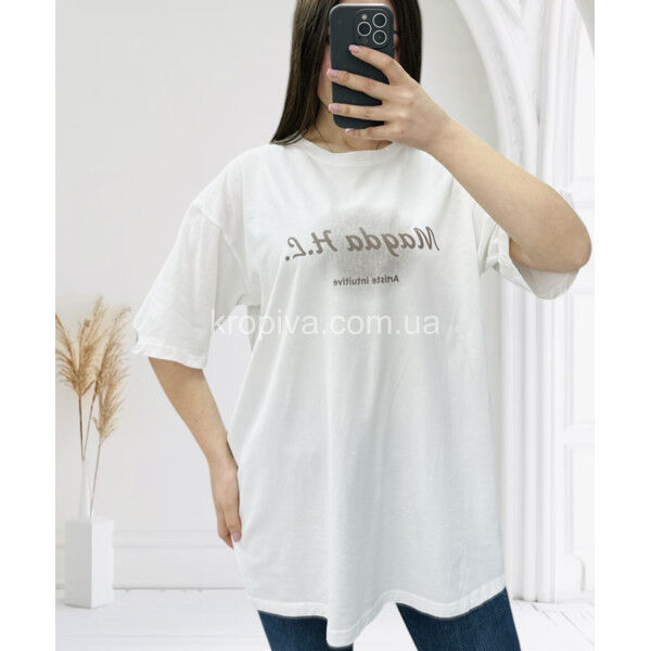 Женская футболка 25062 оверсайз оптом 070325-718