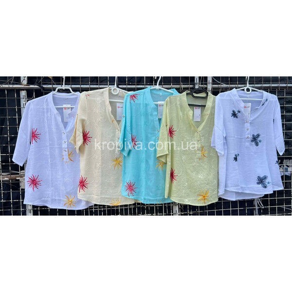 Женская блузка лен оптом 200325-665
