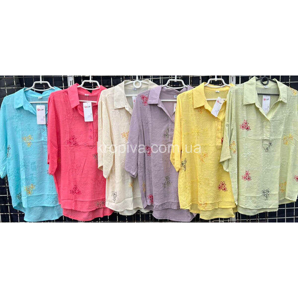 Женская блузка лен оптом 200325-675