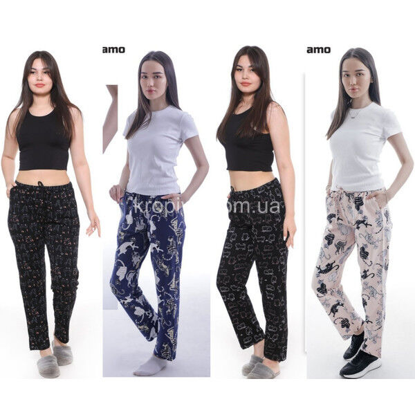 Женские домашние штаны Samo 4452 норма оптом 250325-043