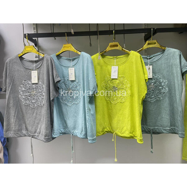 Женская футболка 280 батал оптом 040425-075