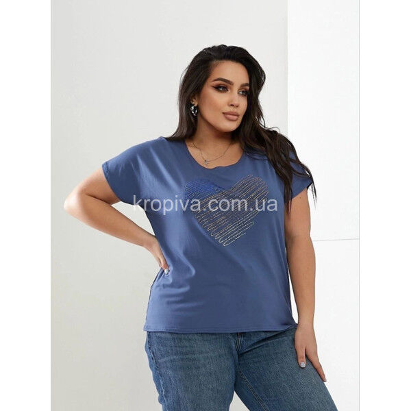 Женская футболка 2417 батал оптом 150325-466