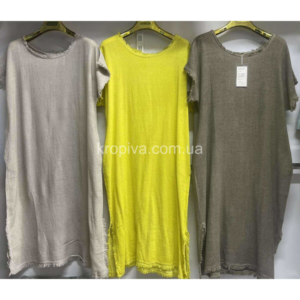 Жіноча сукня льон батал оптом 130425-761