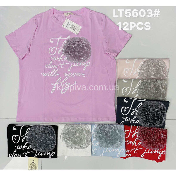 Женская футболка батал микс оптом 230425-650