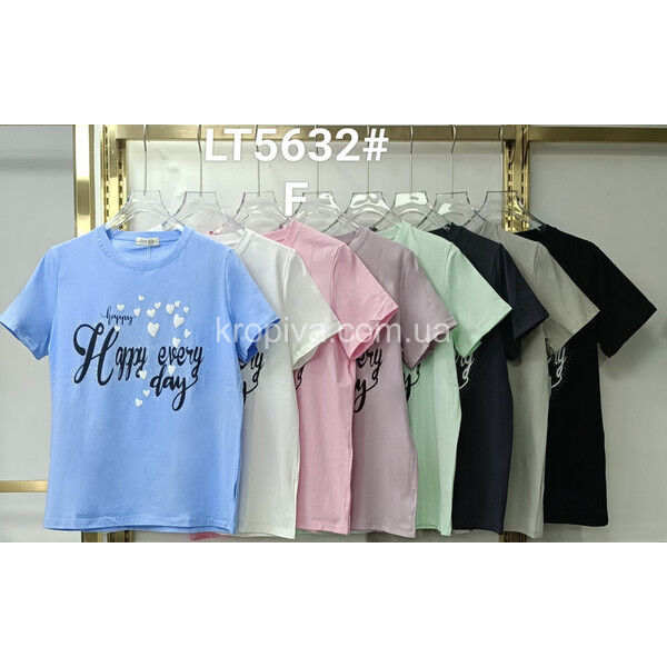 Женская футболка батал микс оптом 260425-660