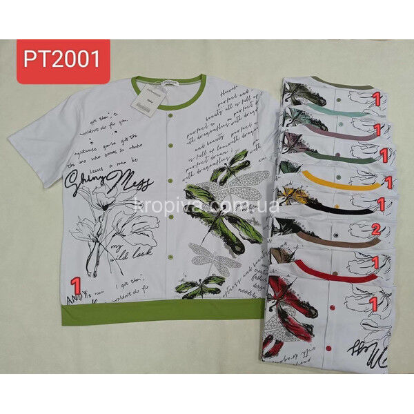 Женская футболка 2001 батал микс оптом 010525-0202