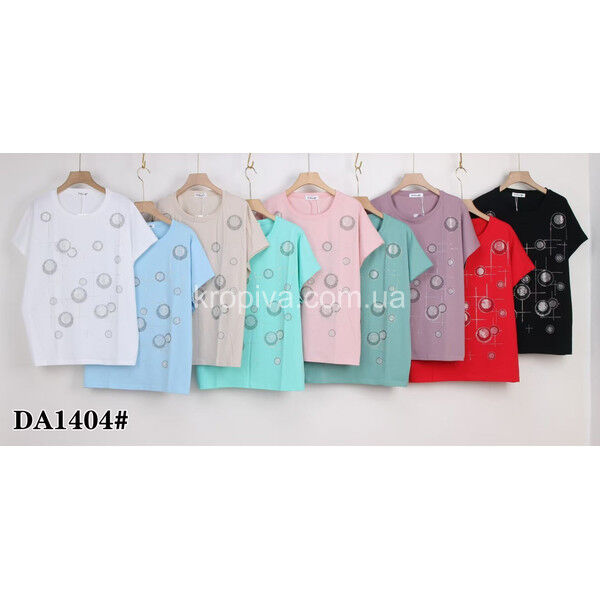 Женская футболка DА 1404 батал микс оптом 140525-0104