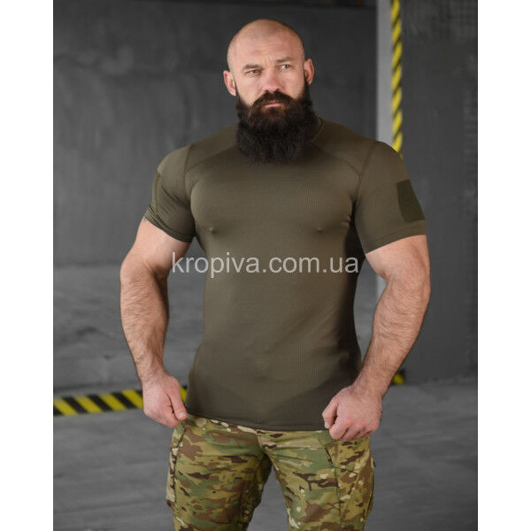 Футболка тактическая coolmax с шевроном для ЗСУ оптом 020625-778