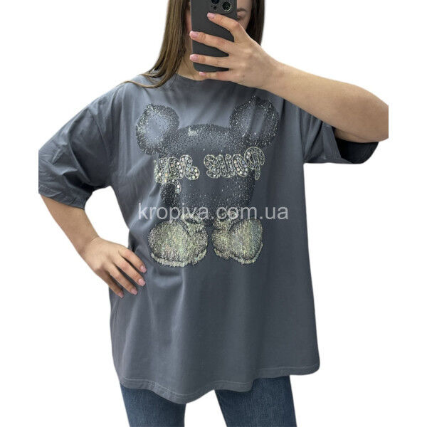 Женская футболка 25102 оверсайз оптом 110625-702